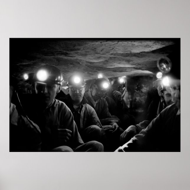 Kohlebergwerk Tiefer Untergrund 1960 Poster (Vorne)