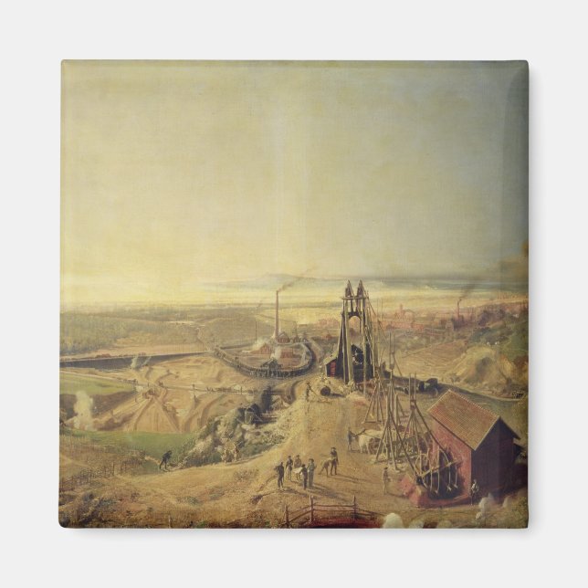 Kohlebergwerke und Clay-Steinbrüche in Montchanin Magnet (Vorne)