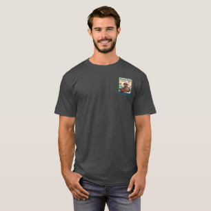 Kohlegraues T-Shirt mit Heather-Effekt