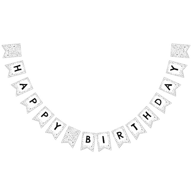 Kohlekonfetti-Wasserfarben-Dots-Jagdflagge Wimpelkette (Alle)