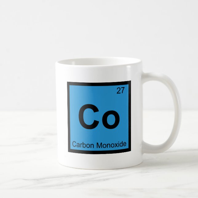 Kohlemonoxid - Regelmäßige Tabelle Kaffeetasse (Rechts)