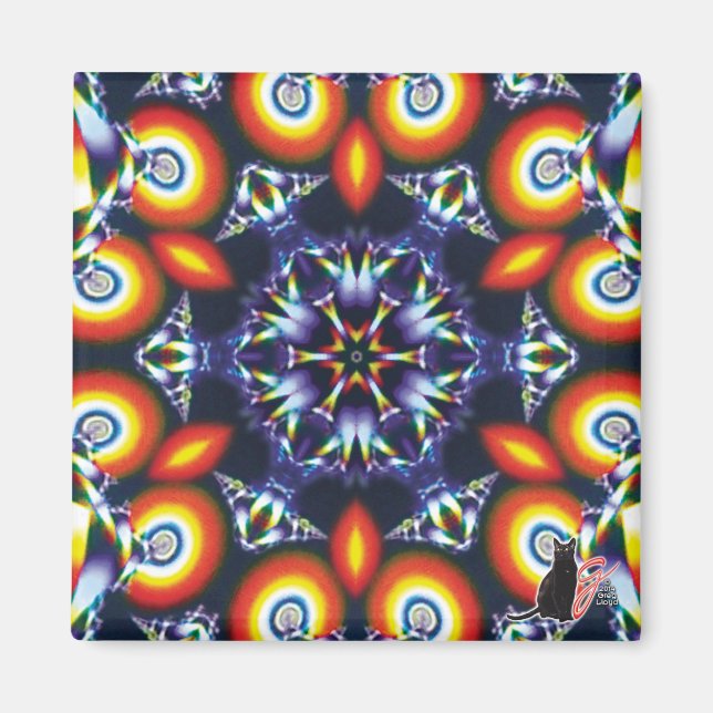 Kohlen Kaleidoskop Magnet (Vorne)