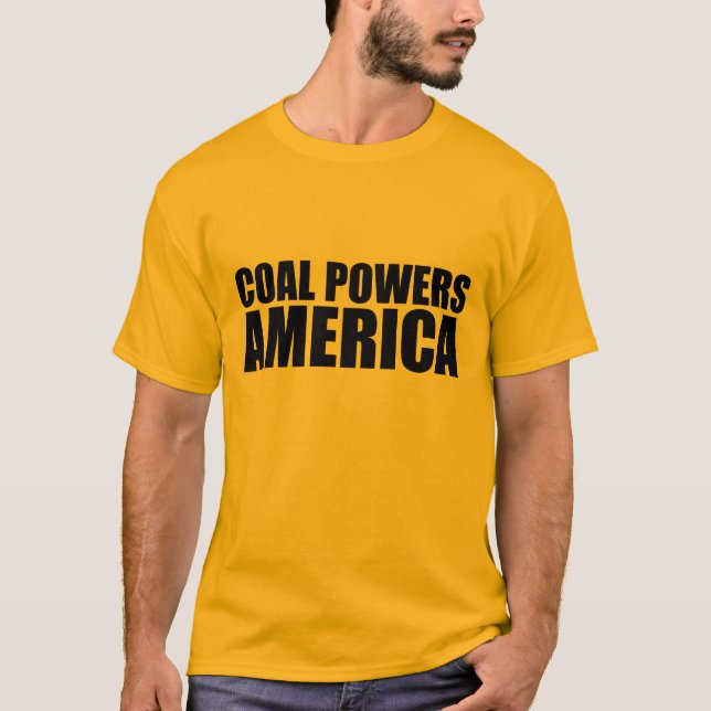 KOHLEN-POWER AMERIKA T-Shirt (Vorderseite)