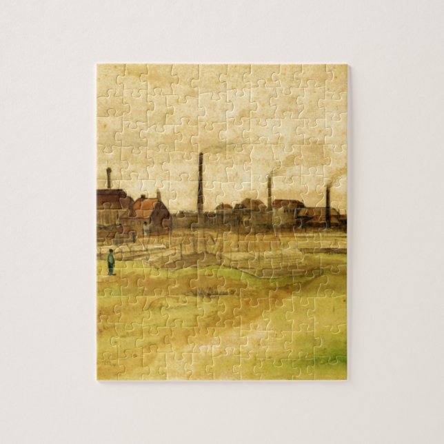 Kohlenbergwerk im Borinage durch Vincent van Gogh Puzzle (Vertikal)