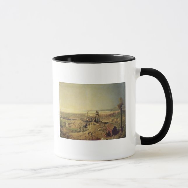 Kohlenbergwerke und Lehm-Steinbrüche bei Tasse (Rechts)