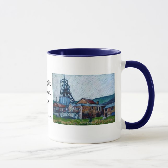 Kohlengrube "große Grube, Blaenavon" Wales Tasse (Rechts)