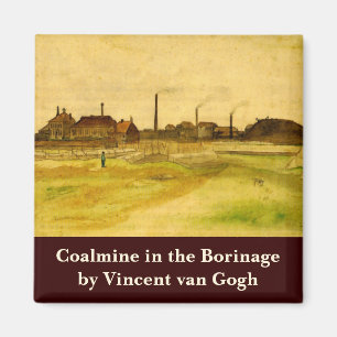 Kohlengrube in der Borinage von Vincent van Gogh Magnet