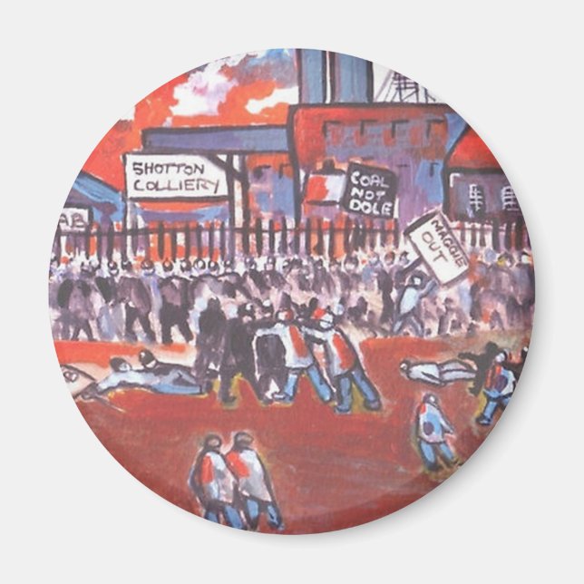KOHLENMINERS STRIKE CIRCA 1984 MAGNET (Vorne)