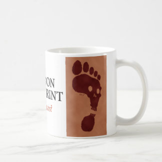 Kohlenstoff-Abdruck-Tasse Kaffeetasse