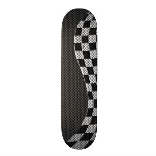 Kohlenstoff-Faser-Art-karierte laufende Skateboard