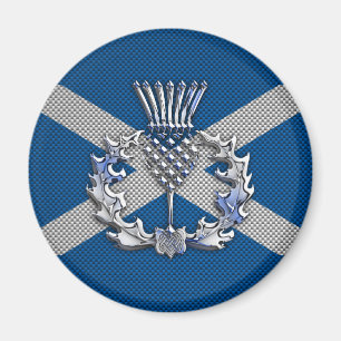 Kohlenstoff-Faser-Druck-Schottland-Flagge Magnet