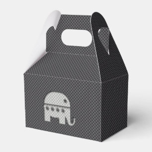 Kohlenstoff-Faser-Elefant-republikanisches Geschenkschachtel