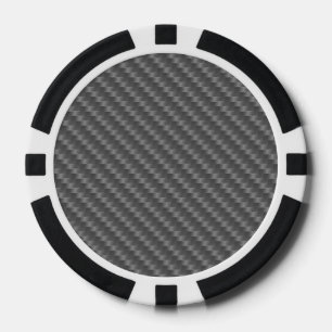 Kohlenstoff-Faser irgendeine Farbe Pokerchips