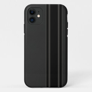 Kohlenstoff-Faser u. Schwarzes Stripes iPhone 5 Case-Mate iPhone Hülle