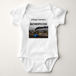 Kohlenstoff-Fußabdrücke - Anthropozän Baby Strampler