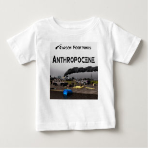 Kohlenstoff-Fußabdrücke - Anthropozän Baby T-shirt