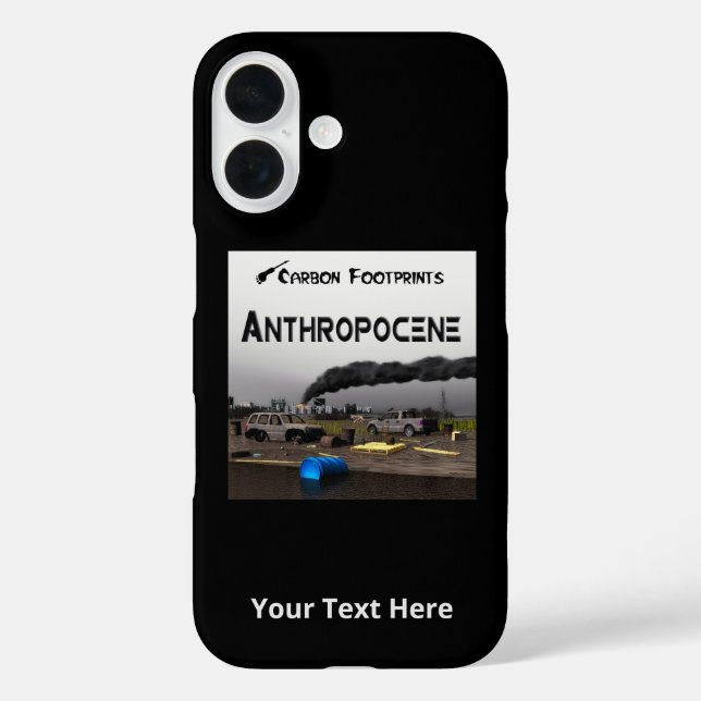 Kohlenstoff-Fußabdrücke - Anthropozän Case-Mate iPhone Hülle (Rückseite)