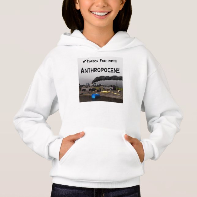 Kohlenstoff-Fußabdrücke - Anthropozän Hoodie (Vorderseite)