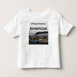Kohlenstoff-Fußabdrücke - Anthropozän Kleinkind T-shirt