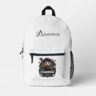 Kohlenstoff ist das Herz von ATOMIVRA Bedruckter Rucksack