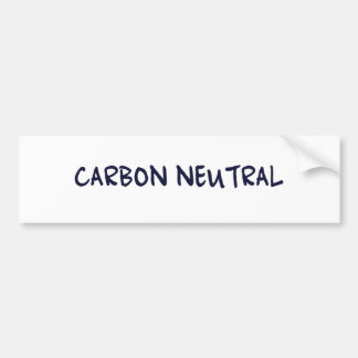 Kohlenstoff-neutrale Person Autoaufkleber