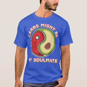Kohlenstoff-Seelennahrungsmittel-Geliebter Yinyang T-Shirt