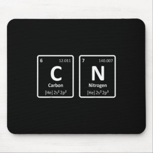 Kohlenstoff Stickstoff 67 Lustig C N Periodensyste Mousepad