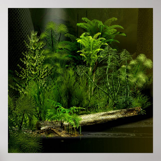 Kohlenstoff-Tiefwald 2 Poster (Vorne)