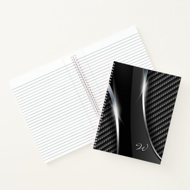 Kohlenstofffaser 3 notizbuch (Innenseite)