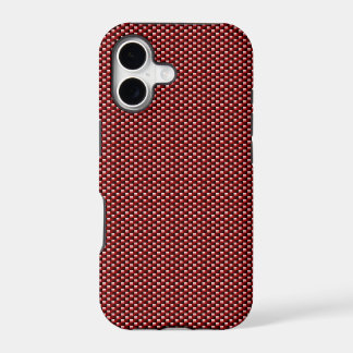 Kohlenstofffaser iPhone 5 Hülle (Dunkelrot)