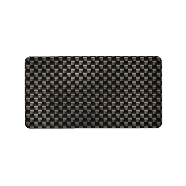 Kohlenstofffaserstruktur Adressaufkleber (Vorne)