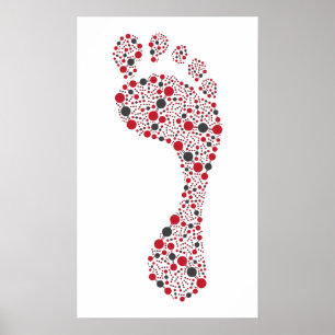 Kohlenstofffußabdruck Poster