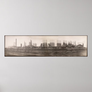 Kohleöfen, Birmingham, ALYard Langes Foto Poster