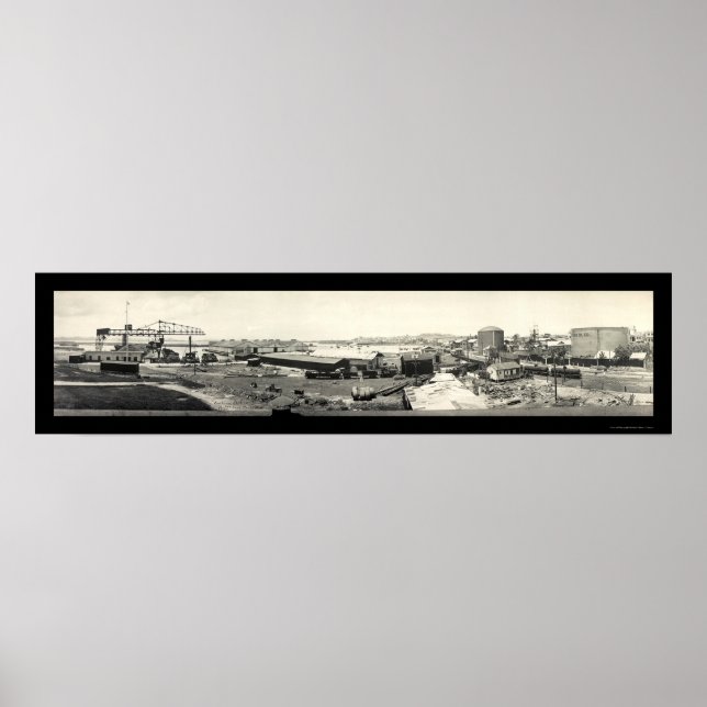 Kohleöl Puerto Rico Foto 1919 Poster (Vorne)