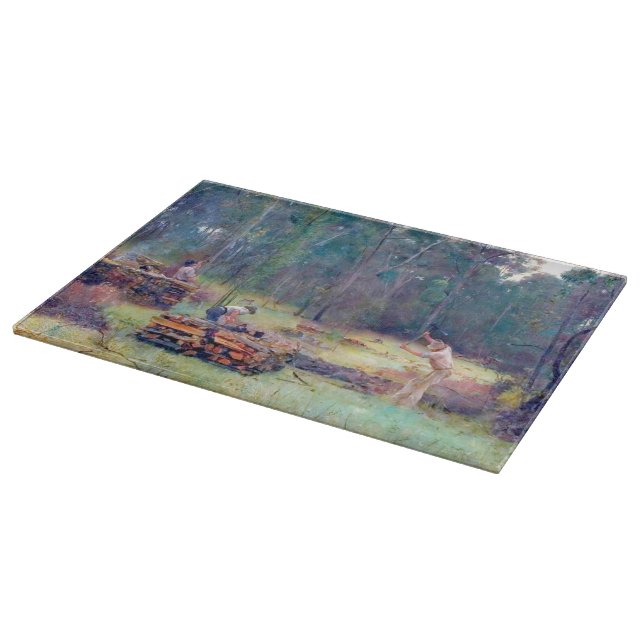 Kohleverbrenner Holzsplitter Tom Roberts 1886 Schneidebrett (Ecke)