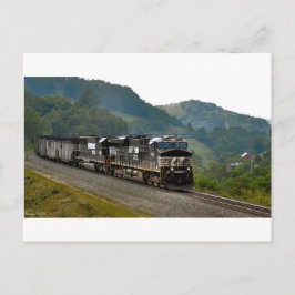 Kohlezug Postkarte