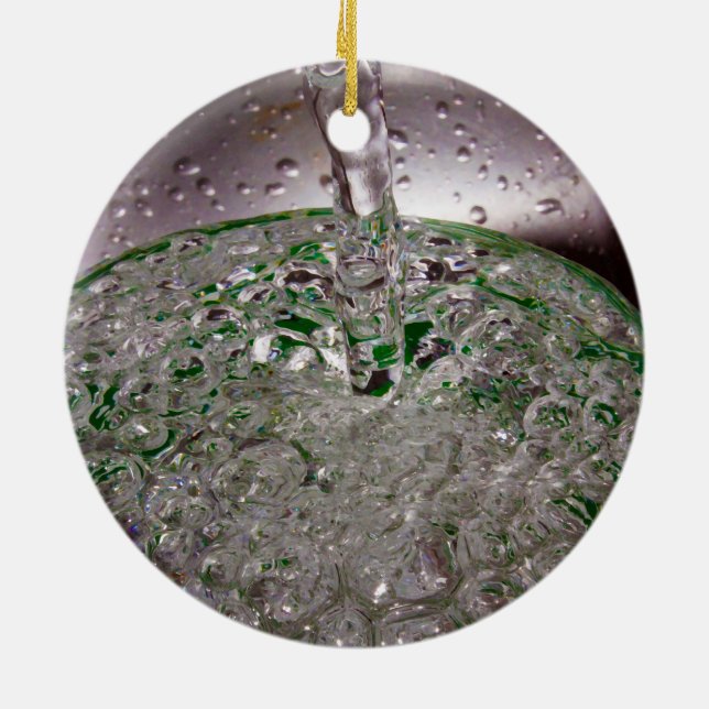 Kohlflüssiges in einen Cup gießen Keramik Ornament (Hinten)