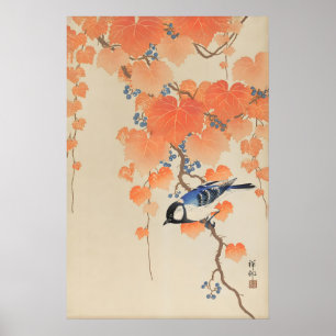 Kohlmeise Japanischer Kunstdruck Ohara Koson Voge Poster