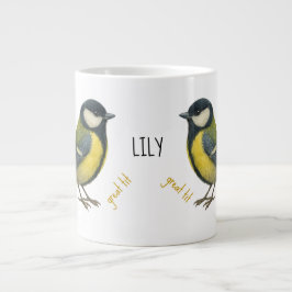 Kohlmeise Personalisierter Vogeltasse Jumbo-Tasse