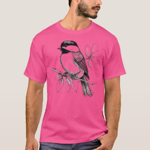 Kohlmeisen-Vogelzeichnung T-Shirt