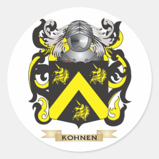 Kohnen-Wappen (Familienwappen) Runder Aufkleber