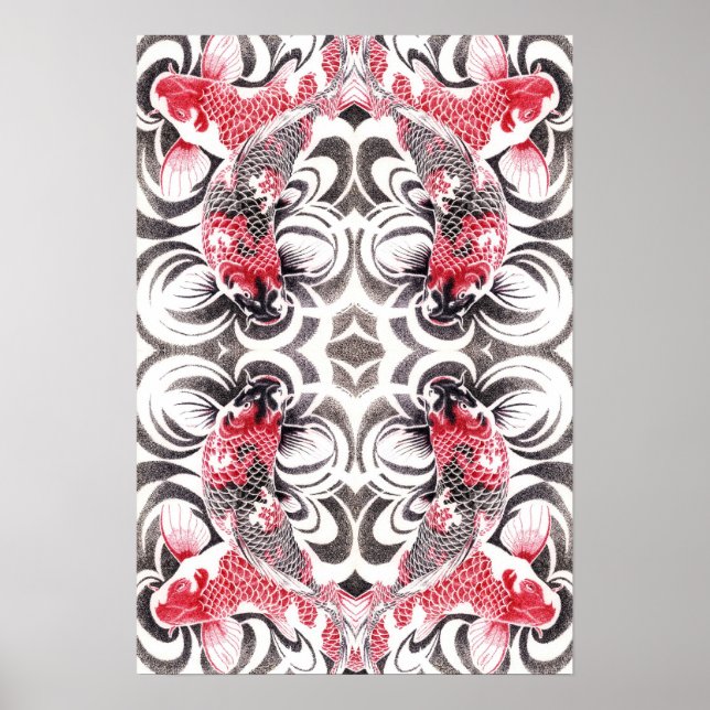 koi2poster15by22mirror4 poster (Vorne)