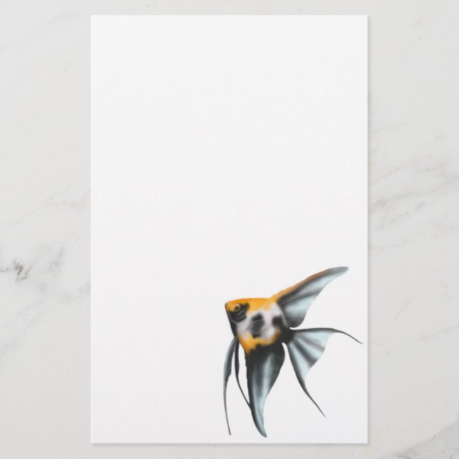 Koi Angelfish-Briefpapier Briefpapier (Vorderseite)