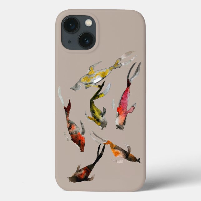 Koi-Aquarell Case-Mate iPhone Hülle (Rückseite)