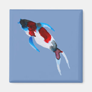 Koi Aquarell Kunst Magnet