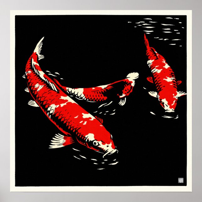 Koi - Archiv-Kunstdruck Poster (Vorne)