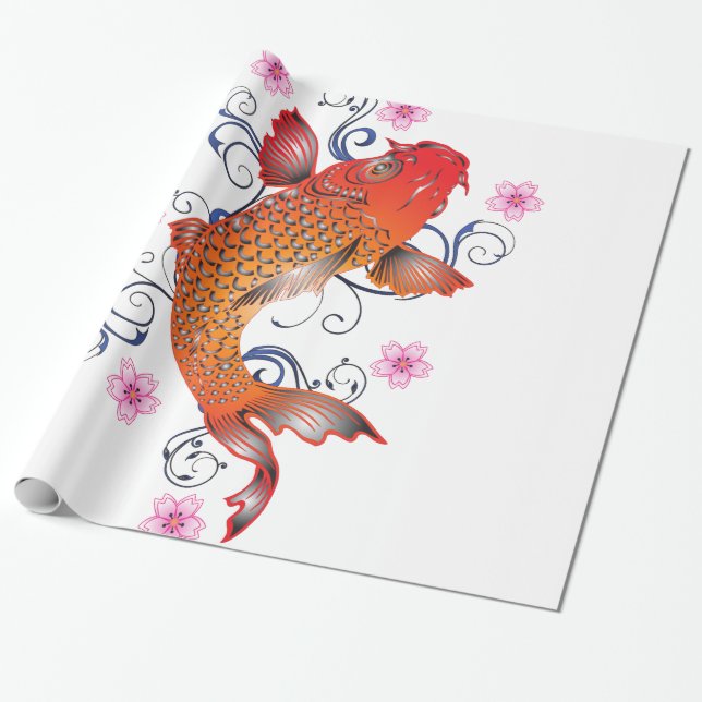 Koi Art Geschenkpapier (Ungerollt)