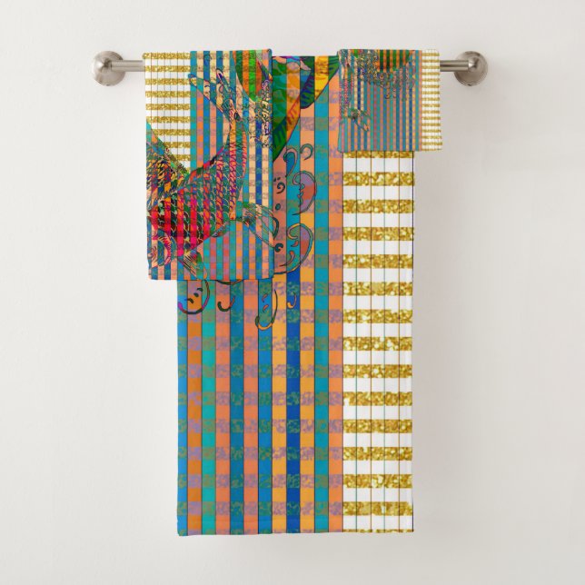 Koi Badezimmer-Tuch-Set Badhandtuch Set (Insitu)