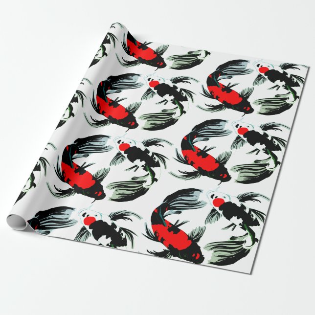 Koi Balance Wrapping Paper Geschenkpapier (Ungerollt)