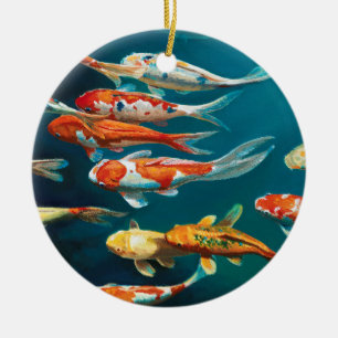 Koi Ballet - Keramik Ornament